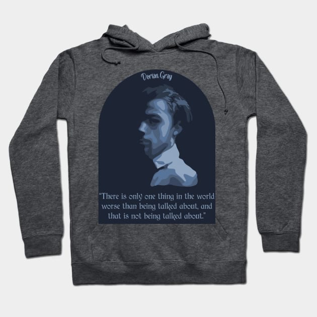 Dorian Gray Portrait and Quote Hoodie by Slightly Unhinged